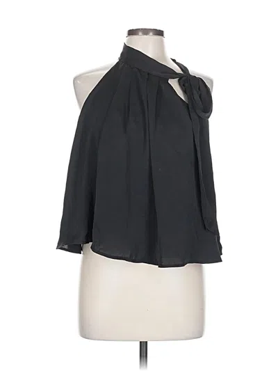 Pre-owned She + Sky Sleeveless Blouse In Black