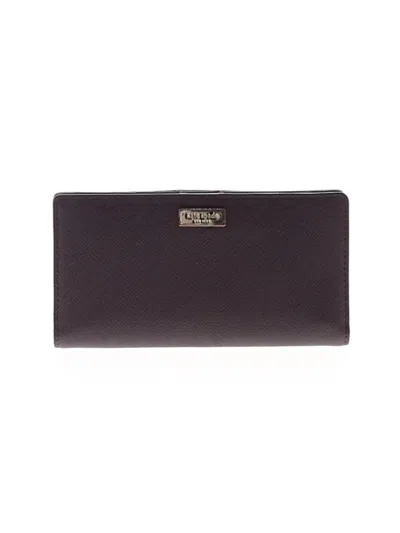 Pre-owned Kate Spade New York Leather Wallet In Purple