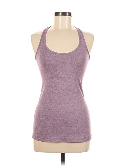 Pre-owned Lululemon Athletica Tank Top Purple Halter Neckline Tops