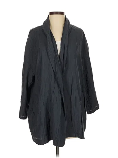 Pre-owned Zara Blazer Jacket In Gray