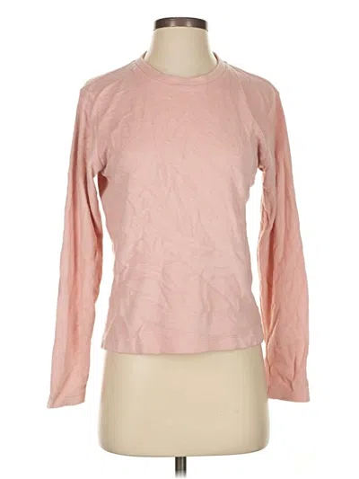 Pre-owned Uniqlo Long Sleeve T-shirt In Pink