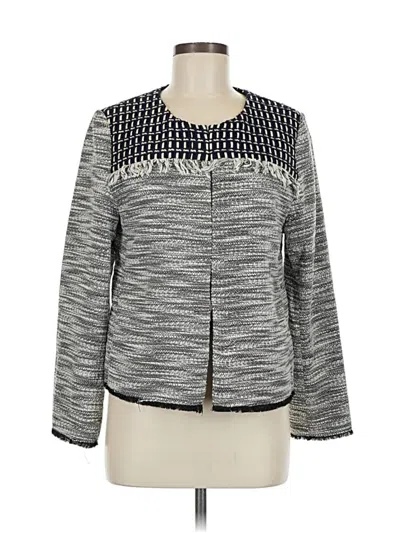 Pre-owned Chico's Blazer Jacket In Gray