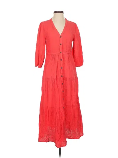 Pre-owned Marine Layer Casual Dress In Orange