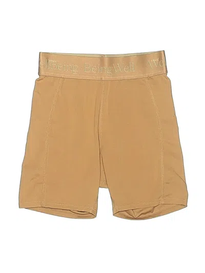 Pre-owned Wellbeing + Beingwell Athletic Shorts In Gold