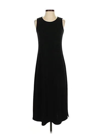 Pre-owned Norm Thompson Casual Dress In Black