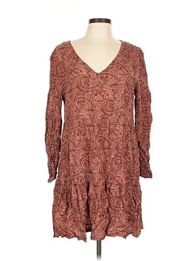Pre-owned Lucky Brand Kimono In Brown