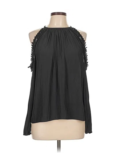 Pre-owned Ramy Brook Long Sleeve Blouse In Black