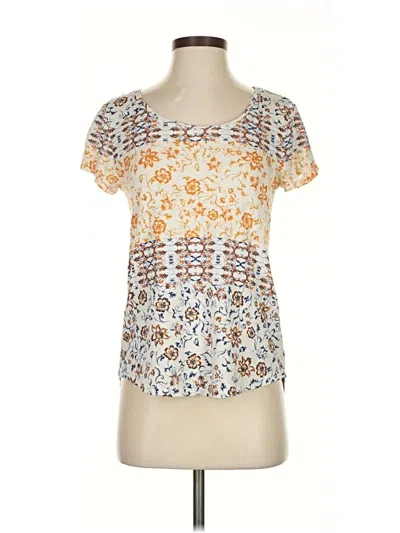 Pre-owned Lucky Brand Short Sleeve T-shirt In White