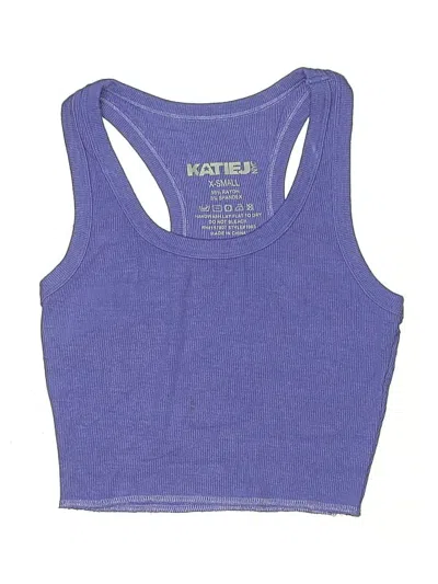 Pre-owned Katie J Nyc Kids' Active Tank Top In Purple