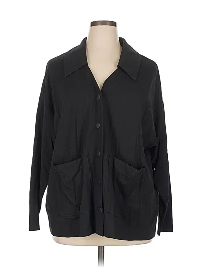 Pre-owned Cabi 3/4 Sleeve Button Down Shirt In Black