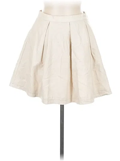 Pre-owned French Connection Formal Skirt In White