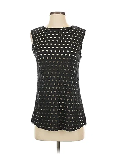 Pre-owned Red Saks Fifth Avenue Sleeveless Blouse In Black