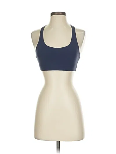 Pre-owned Outdoor Voices Sports Bra In Blue