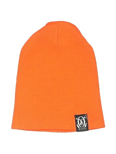 Pre-owned Assorted Brands Beanie Hat In Orange