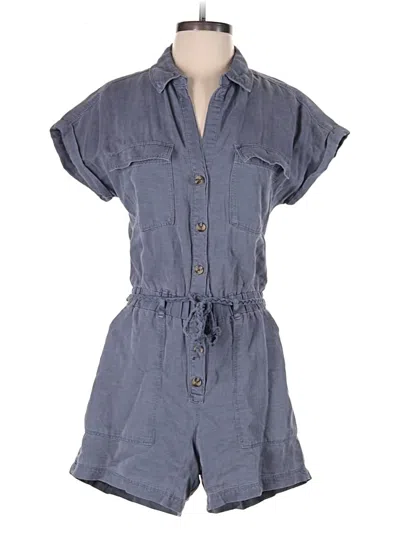 Pre-owned Nicole Miller Romper In Gray