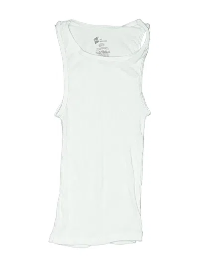 Pre-owned Hanes Kids' Sleeveless T-shirt In Silver