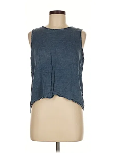 Pre-owned Banana Republic Factory Store Sleeveless Blouse In Blue