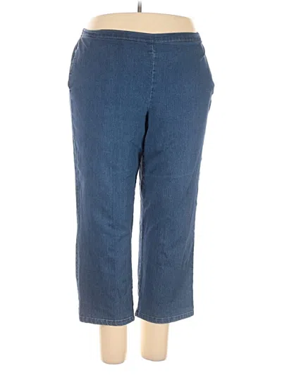 Pre-owned Alfred Dunner Casual Pants In Blue