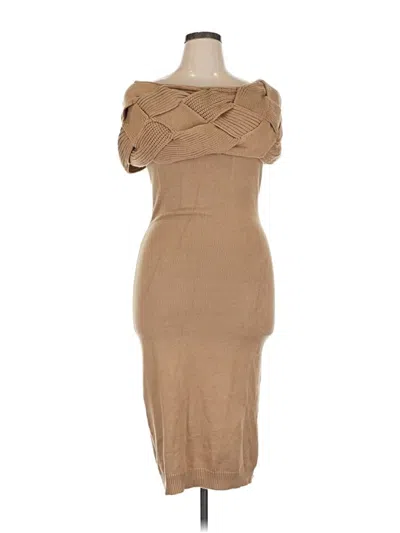 Pre-owned Almost Famous Cocktail Dress In Brown