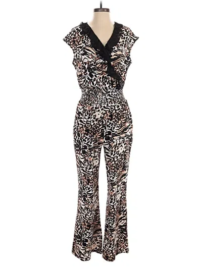 Pre-owned Allure Jumpsuit In Brown