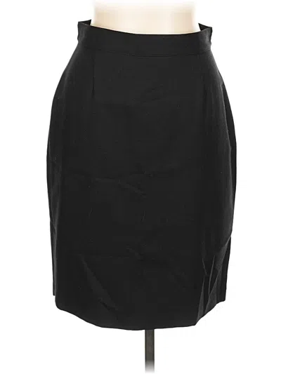 Pre-owned Sisley Paris Wool Skirt In Black
