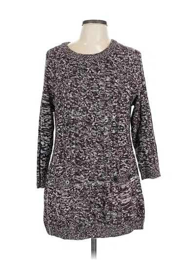 Pre-owned Carol Rose Pullover Sweater In Burgundy