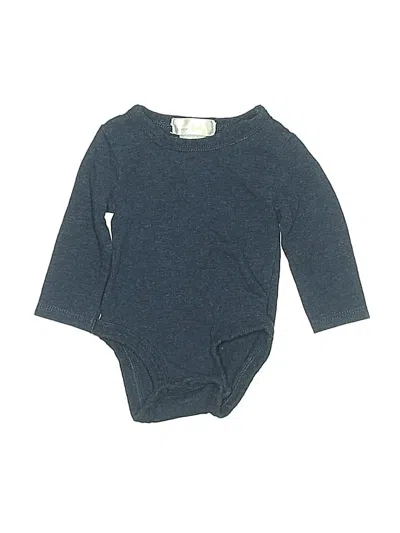 Pre-owned Bloomie's Baby Babies' Long Sleeve Onesie In Blue