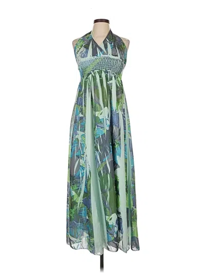 Pre-owned Dots Casual Dress In Green