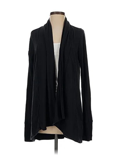 Pre-owned Athleta Cardigan Sweater In Black