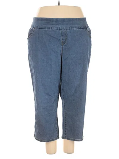 Pre-owned Woman Within Jeans In Blue