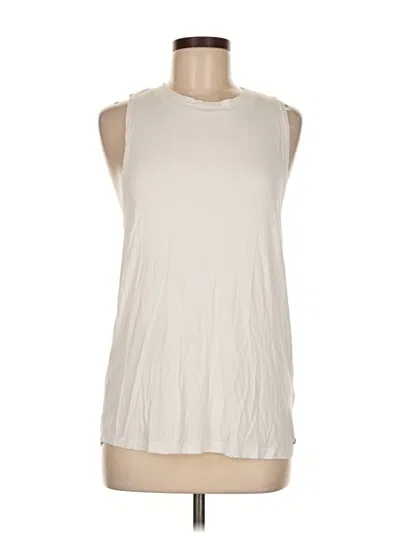 Pre-owned Donna Karan Sleeveless T-shirt In White