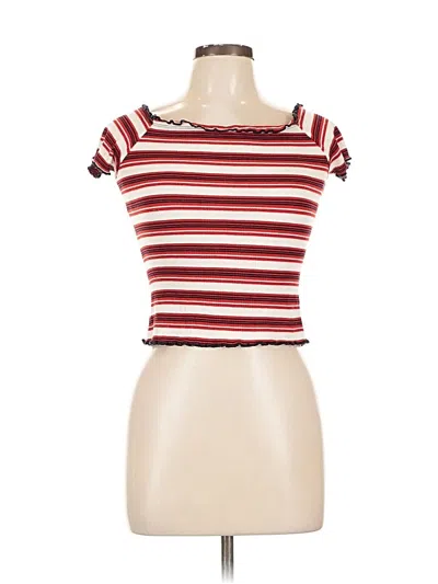 Pre-owned Charlotte Russe Short Sleeve T-shirt In Red