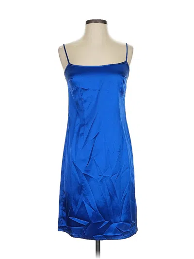 Pre-owned Teri Jon Cocktail Dress In Blue