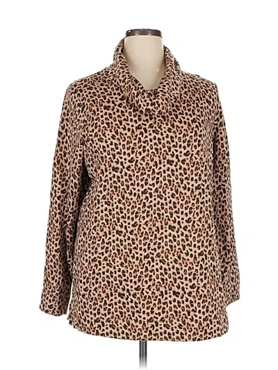 Pre-owned Jjill Cardigan Sweater In Brown