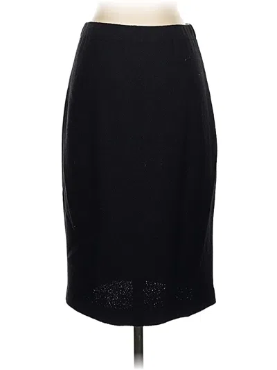 Pre-owned St John Formal Skirt In Black