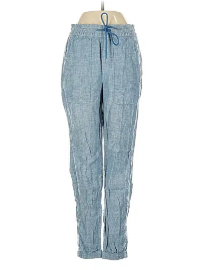Pre-owned Athleta Linen Pants In Blue