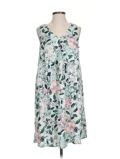 Pre-owned Jjill Casual Dress In Green