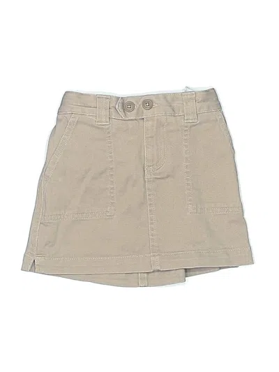 Pre-owned Lands' End Kids'  Skirt In Brown