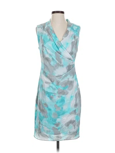 Pre-owned T Tahari Cocktail Dress In Blue