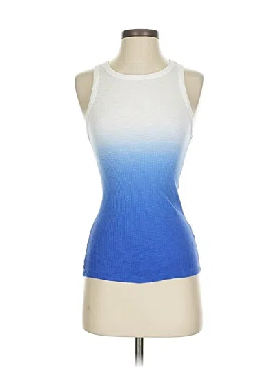 Pre-owned Sundry Tank Top Blue Halter Neckline Tops