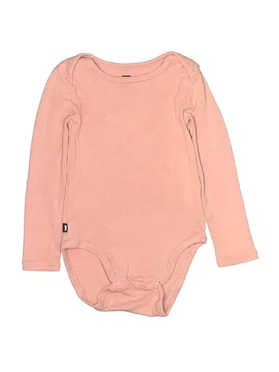 Pre-owned Tea Kids' Long Sleeve Onesie In Pink