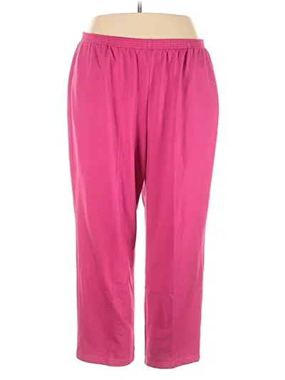 Pre-owned Alfred Dunner Casual Pants In Pink