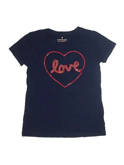 Pre-owned Crewcuts Kids' Short Sleeve T-shirt In Blue