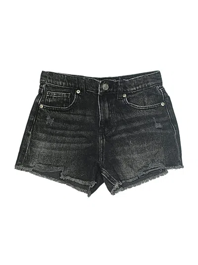 Pre-owned Zara Kids' Denim Shorts In Black