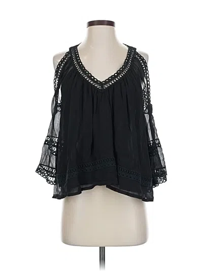 Pre-owned Rebecca Minkoff 3/4 Sleeve Blouse In Black
