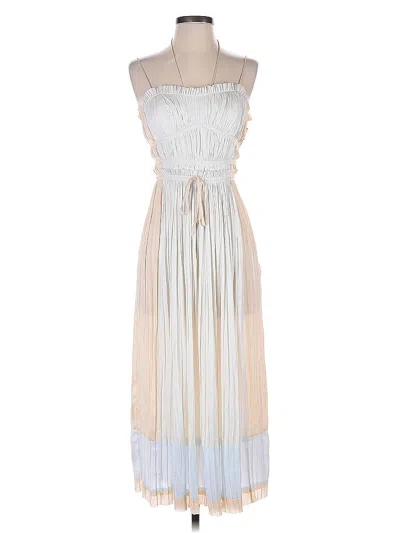Pre-owned Ulla Johnson Casual Dress In White