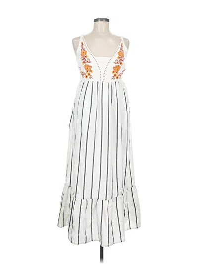 Pre-owned Melloday Casual Dress In White