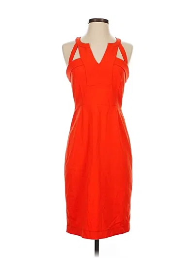 Pre-owned Bcbgmaxazria Cocktail Dress In Orange