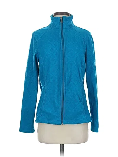 Pre-owned Lands' End Cardigan Sweater In Blue