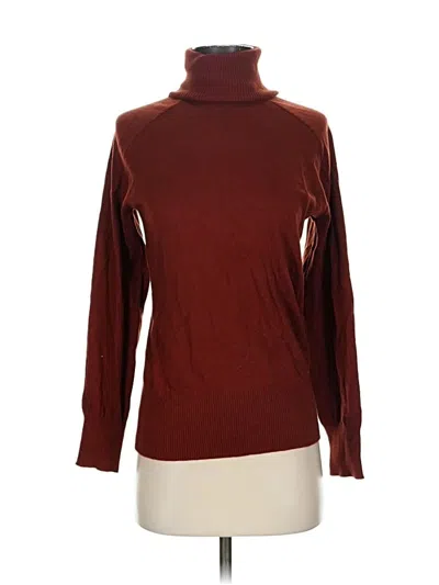 Pre-owned Universal Standard Turtleneck Sweater In Burgundy